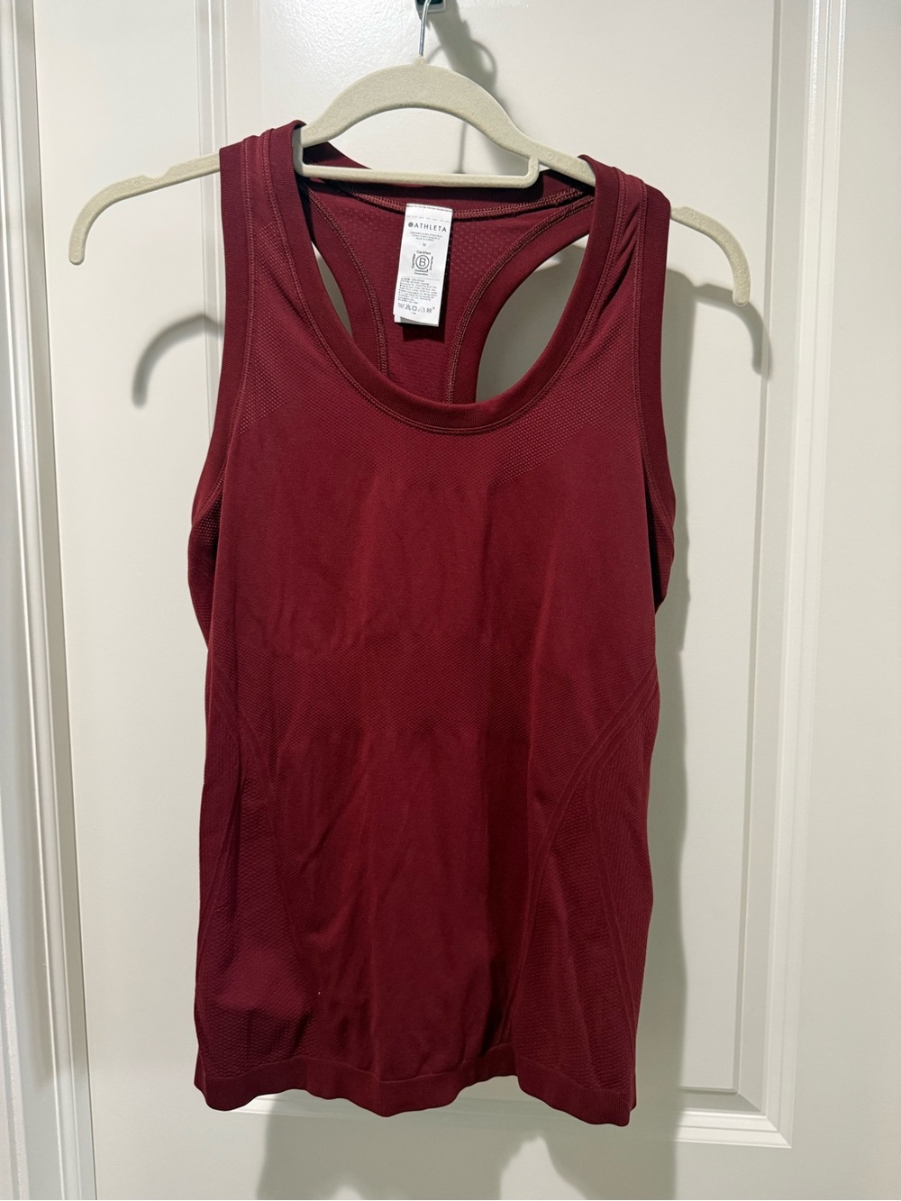 Athleta Women's Maroon Beetroot Momentum Racerback Tank Top